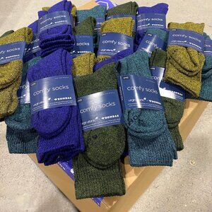 [48 Pairs] BOMBAS x Virgin Atlantic Calf Socks - Blueberry/Surf Navy/Pine/Desert